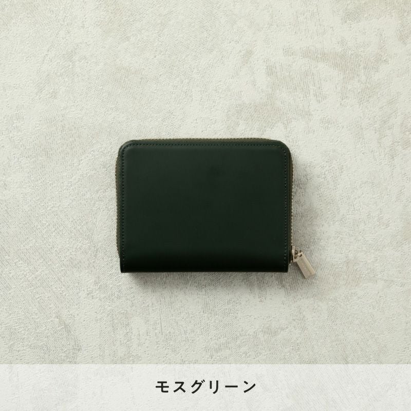ラウンドファスナー二つ折り財布（コードバン）1～2ヶ月でお届け | 鞄