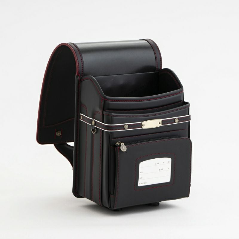 【2027年ご入学向け】レイブラック・ノイ（人工皮革）黒×レッド 