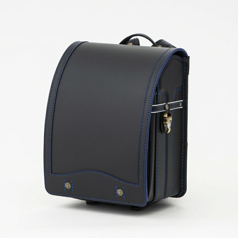 【2027年ご入学向け】レイブラック・ノイ（人工皮革）黒×ブルー 