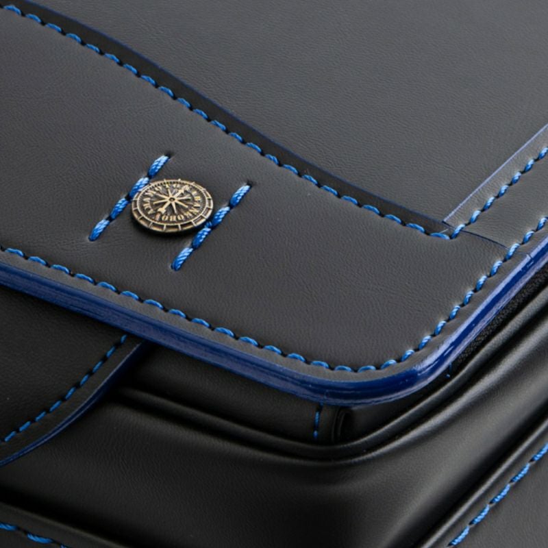 【2027年ご入学向け】レイブラック・ノイ（人工皮革）黒×ブルー 