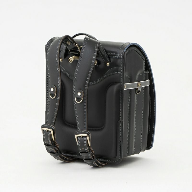 【2027年ご入学向け】レイブラック（牛革）黒×グレー