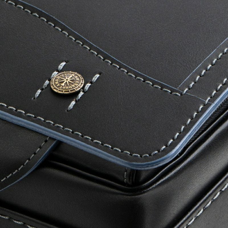 【2027年ご入学向け】レイブラック（牛革）黒×グレー