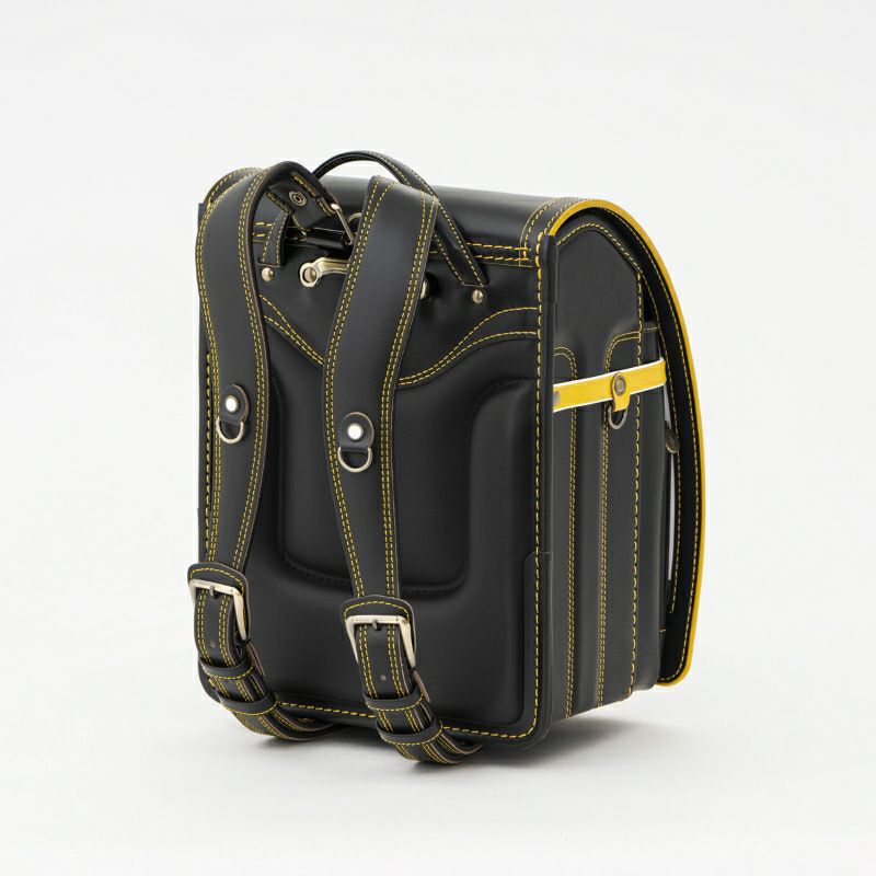 【2027年ご入学向け】レイブラック（牛革）黒×イエロー