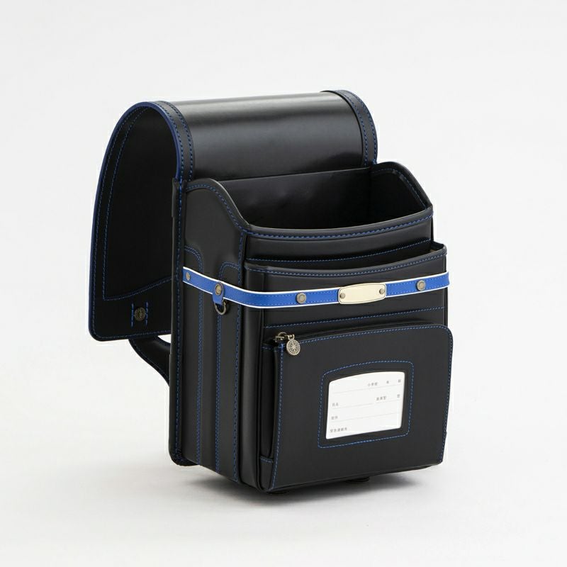 【2027年ご入学向け】レイブラック（牛革）黒×ブルー