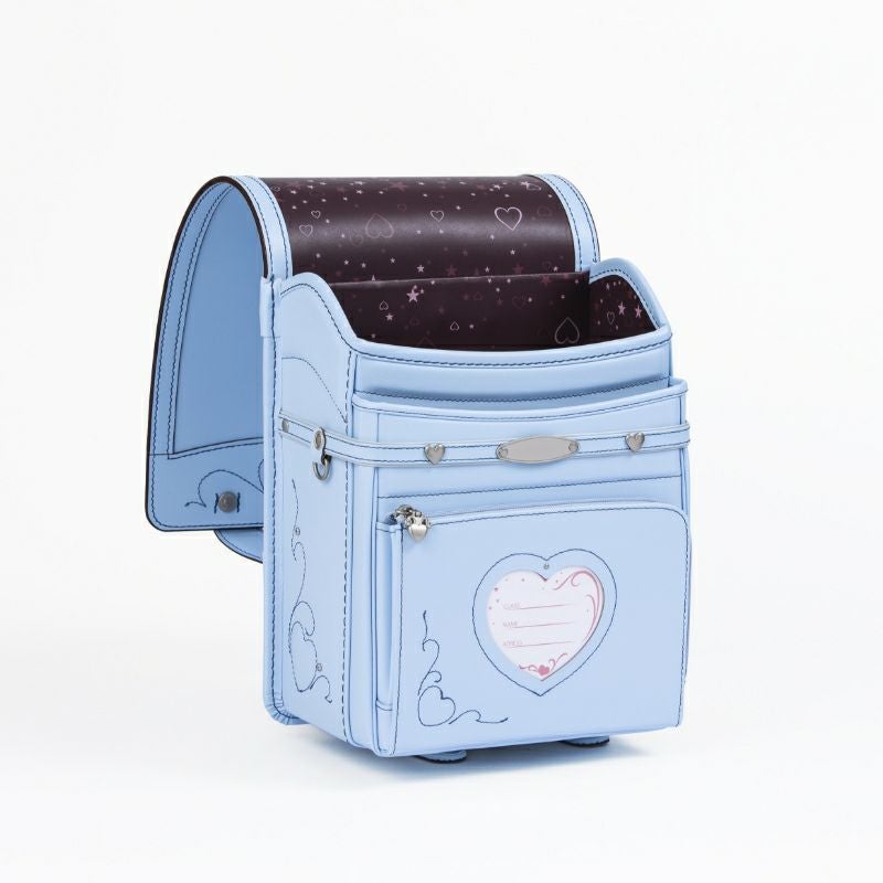 【2027年ご入学向け】トゥインクル・ハート（牛革）アイスブルー