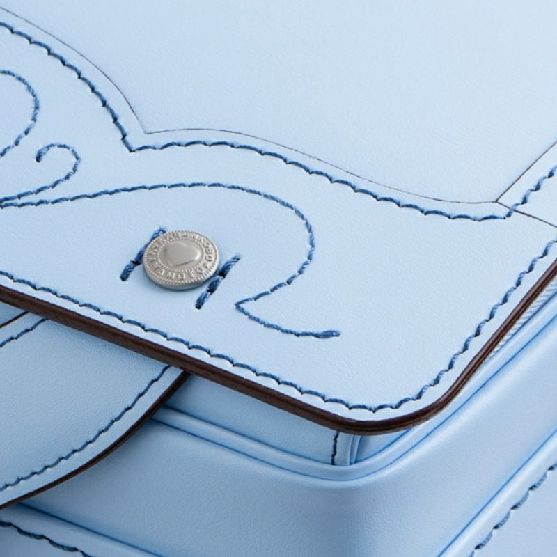 【2027年ご入学向け】トゥインクル・ハート（牛革）アイスブルー