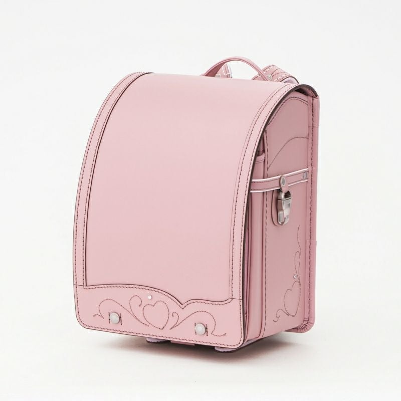 【2027年ご入学向け】トゥインクル・ハート（牛革）アッシュピンク