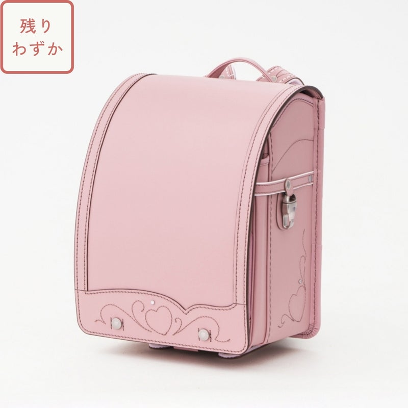 【2027年ご入学向け】トゥインクル・ハート（牛革）アッシュピンク