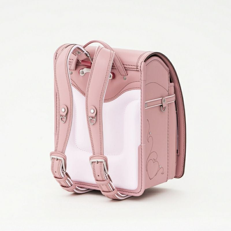 【2027年ご入学向け】トゥインクル・ハート（牛革）アッシュピンク