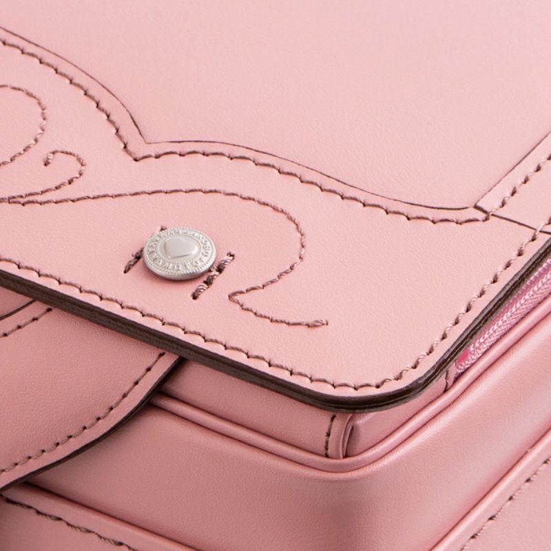 【2027年ご入学向け】トゥインクル・ハート（牛革）アッシュピンク