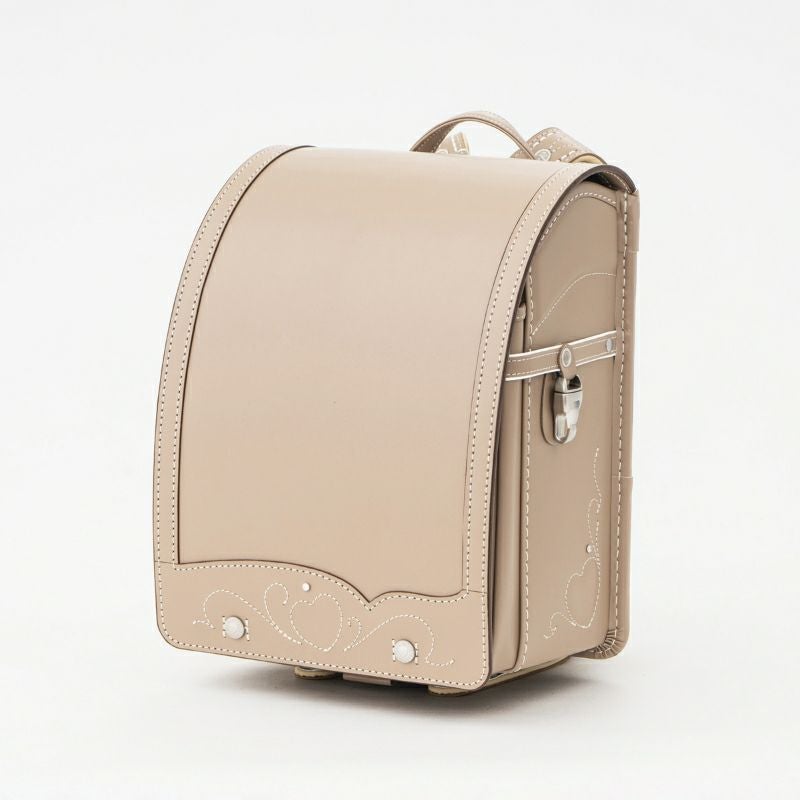 【2027年ご入学向け】トゥインクル・ハート（牛革）ミルクティー