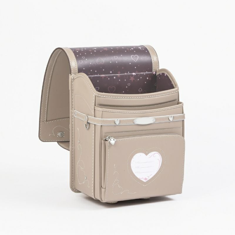 【2027年ご入学向け】トゥインクル・ハート（牛革）ミルクティー