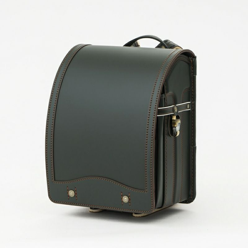 【2027年ご入学向け】コードバン・アンティーク（かぶせコードバン）モスグリーン