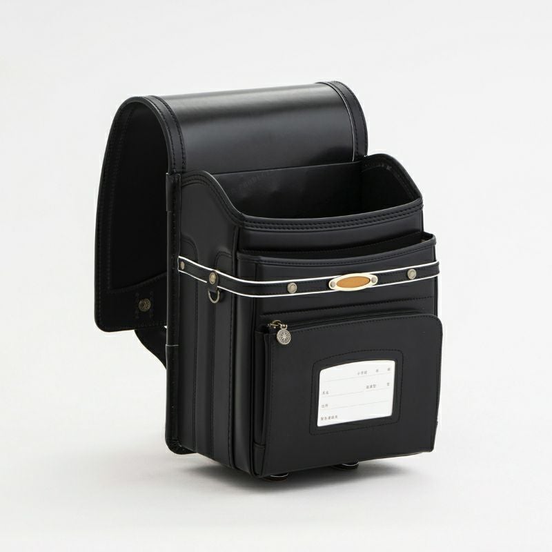 【vintage】80s~高級コードバン調リアルレザーハンドバッグ　ブラック STANDARD FULL OPEN HAND BAG – LARGE | Dresswell online store