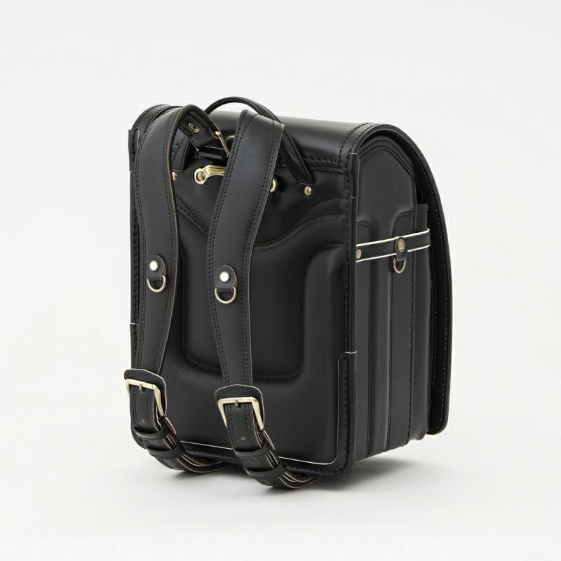 【2027年ご入学向け】コードバン・レイブラック（かぶせコードバン）黒×ブラック