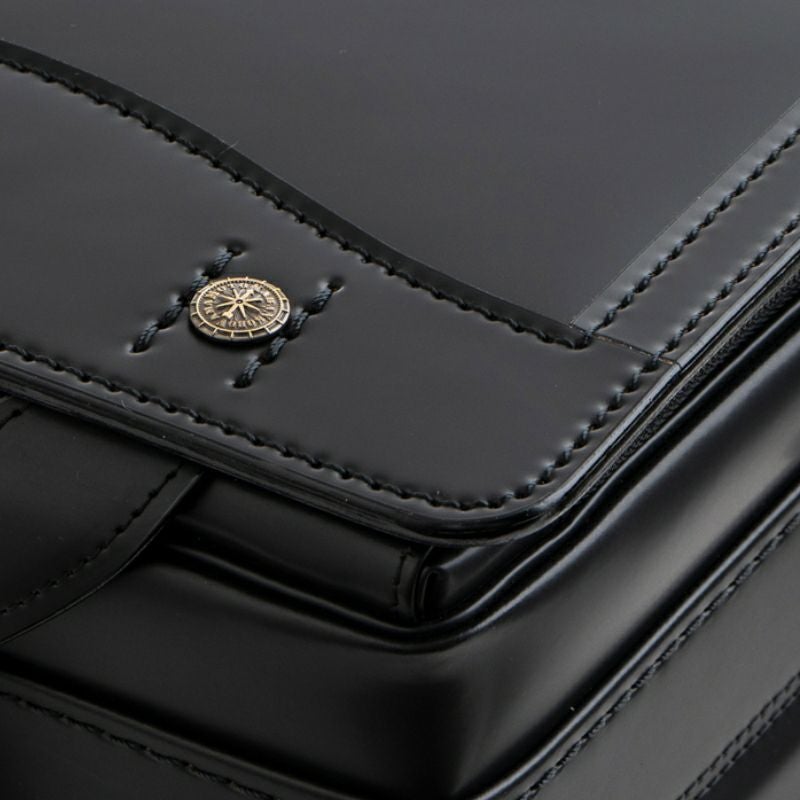 【2027年ご入学向け】コードバン・レイブラック（かぶせコードバン）黒×ブラック