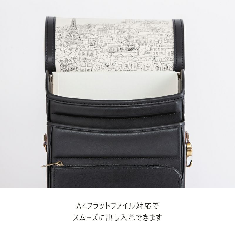 【2027年ご入学向け】アニエスベーランドセル with 鞄工房山本（牛革）アイスブルー　A4フラットファイル対応でスムーズに出し入れできます