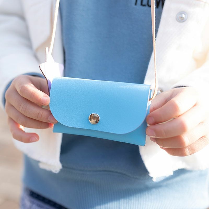 ランドセルの革でつくるコインケースキット（牛革）