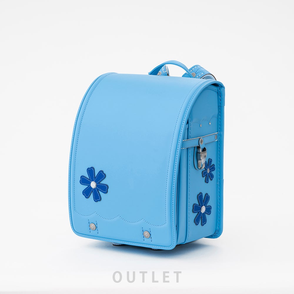 水色レザー風ケース 旧モデル・展示品】コスモス（ハーバーブルー）牛革／持ち手標準 | 鞄